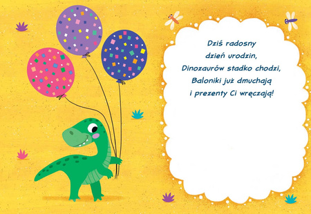 Karnet B6 Dinozaury 2 Urodziny