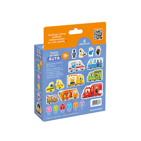 Puzzle do pary Auta CzuCzu
