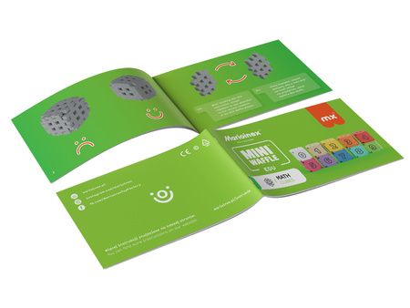 Klocki konstrukcyjne Wafle mini edu Kostki Matematyczne 60 elementów