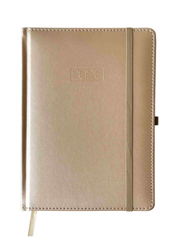 Kalendarz 2026 A4 Metalic elegance dzienny V2 złoty K-A4DL