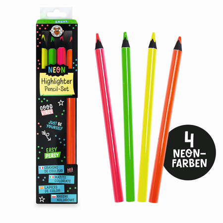 Zakreślacze nenowe 4 kolory