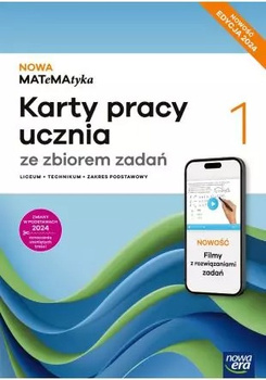 Nowa Matematyka 1 karty pracy ze zbiorem zadań zakres podstawowy EDYCJA 2025