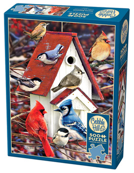 Puzzle 500 Zimowy domek dla ptaków 112652