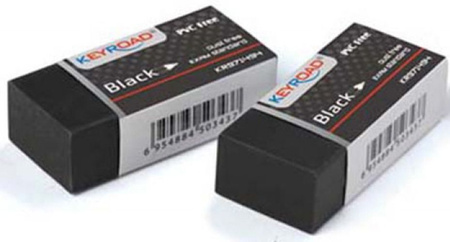 Gumka keyroad uniwersalna black 3 szt blister