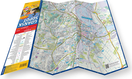 Gdańsk Sopot plan miasta 1:26 000 laminat midi 2023