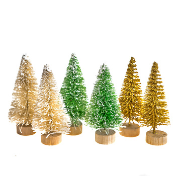 Choinki dekoracyjne 6,5cm mix kolorów 6szt.