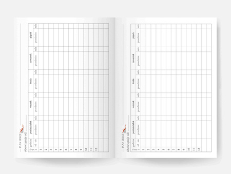 Kalendarz Szkolny 2025/2026 Salsa B6 tygodniowy czerwony but