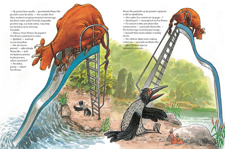 Mama Mu na zjeżdżalni