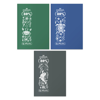 Paczka zeszyt A5 Eco PP Ocean Colors 32k kratka mix kolorów 10 szt.