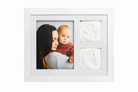 Ramka foto galeria z glinką Odcisk bobasa