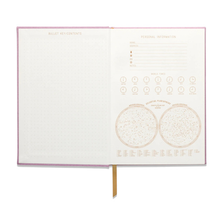 Notatnik z wegańskiego zamszu Lilac