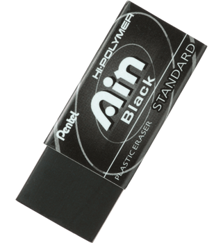 Gumka ołówkowa w czarnym kolorze AIN Black ZEAH06