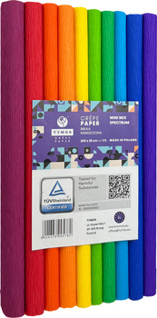 Paczka Bibuła marszczona 25x200 mix spectrum 10 mini rolek