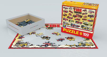 Puzzle 100 Smartkids Fire Trucks 6100-0239