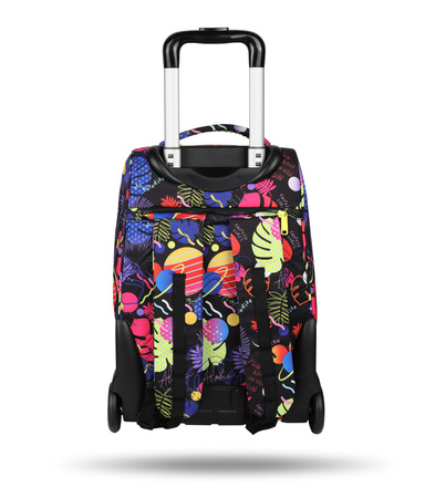 Plecak młodzieżowy na kółkach Disney Black Compact Stitch