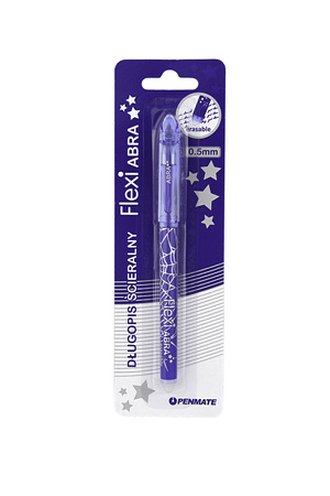 Długopis ścieralny Flexi Abra Penmate niebieski blister