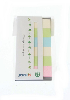 Zakładki indeksujące papierowe neon eco 6 kolorów