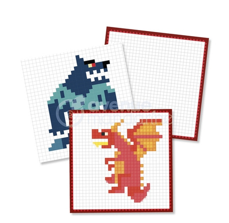 Kolorowanka Graffy Pixel Fantastyczne stworzenia