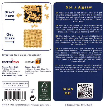 Łamigłówka Not a Jigsaw Recent Toys poziom 4/5