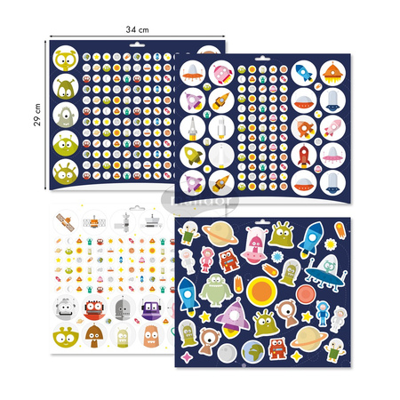 Zestaw naklejek Maxi Book Stick Kosmos