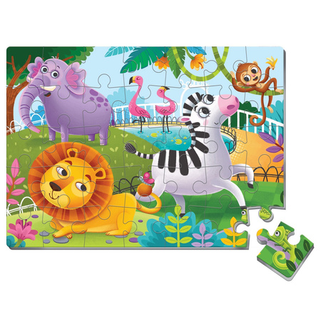 Puzzle piankowe Zwierzęta w ZOO RK6040-02