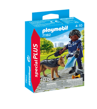 Playmobil Policjant z psem tropiącym 71162