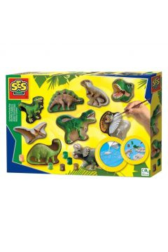 Odlewy gipsowe z farbami Dinozaury