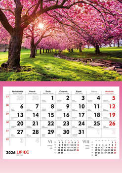 Kalendarz 2026 ścienny Pejzaże