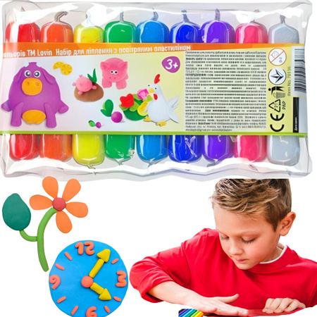 Masa plastyczna lekka TM Lovin 9 kolorów