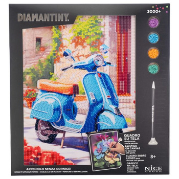 Diamentowa mozaika Motocykl Retro