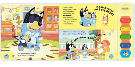 Bluey. Magiczne cymbałki. Książeczka z dźwiękami