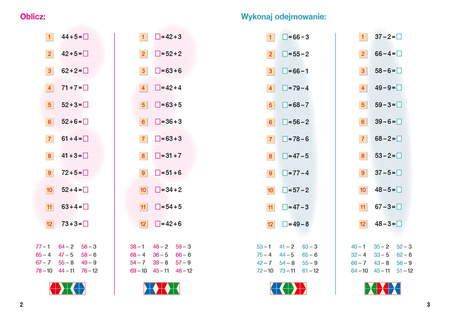 PUS Liczę w pamięci dodawanie i odejmowanie w zakresie 100 część 3