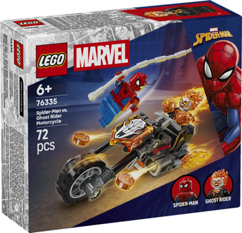Lego Super Heroes Spider-Man kontra Ghost Rider na motocyklu 76335