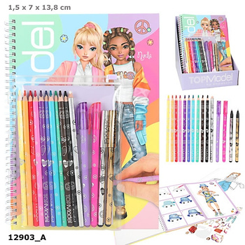 Zestaw kreatywny Dress Me Up z kredkami Top Model 12943A