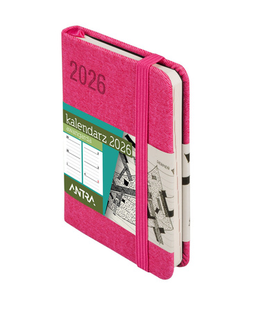 Kalendarz 2026 Awangarda A7 TDW różowy