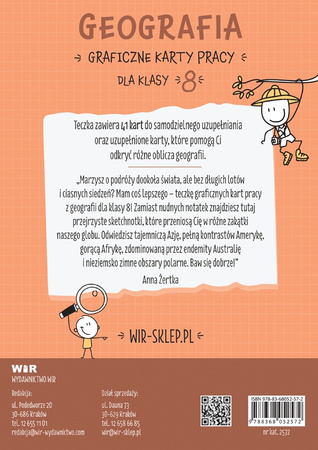 Geografia graficzne karty pracy dla klasy 8