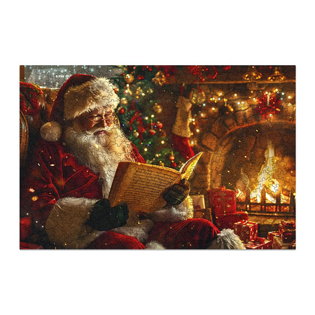 Puzzle 500 drewniane Christmas Santa Claus