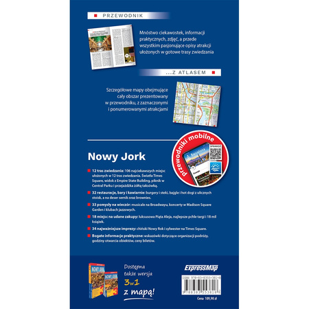 Nowy Jork przewodnik z atlasem 2024