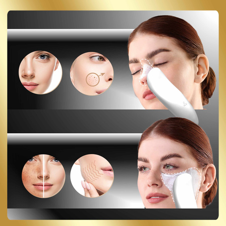 Szczoteczka do twarzy LUMIENO SONIC perłowa + żel do skóry problematycznej