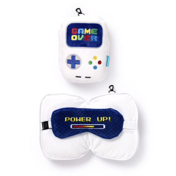 Poduszka podróżna z maską na oczy-Game Over-Relaxeazzz CUSH248