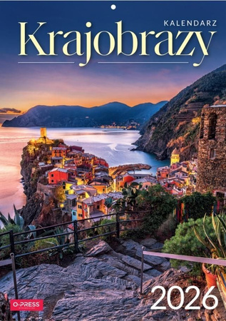 Kalendarz 2026 Krajobrazy A4 ścienny