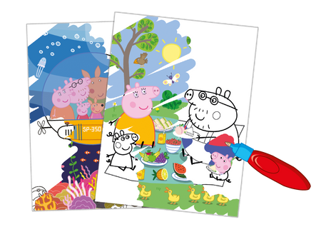 Nie ma to jak rodzinka!. Świnka Peppa. Wodne kolorowanie