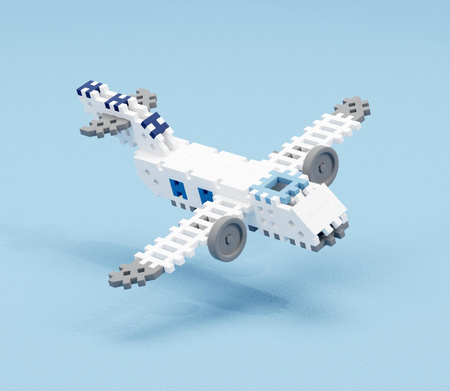 Klocki konstrukcyjne mini konstruktor Expert 501 elementów