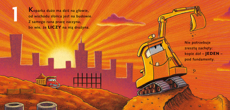 Koparka i cyfry. Snów kolorowych, placu budowy