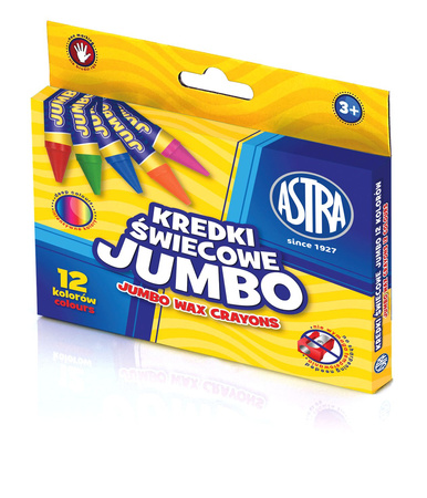 Kredki świecowe Astra 12 kolorów