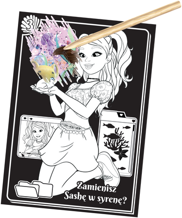 Magiczne syrenki. Magia Syren. Zdrapuj, koloruj, naklejaj