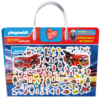 Strażacy w akcji. Playmobil Action Heroes. Kocham naklejać