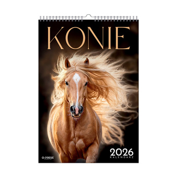 Kalendarz 2026 Konie A3 ścienny