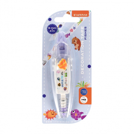 Taśma dekoracyjna Rybki 6mm x 4m