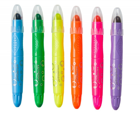 Kredki żelowe KEYROAD Neon 6 kolorów